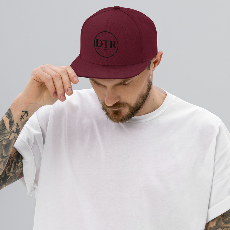 Snapback Hat Black Logo