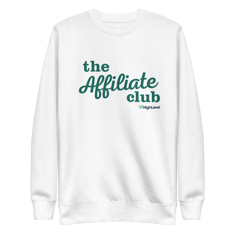 The Affiliate Club Sweatshirt – S, White
