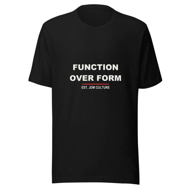 FUNCTION OVER FORM Tee mockup
