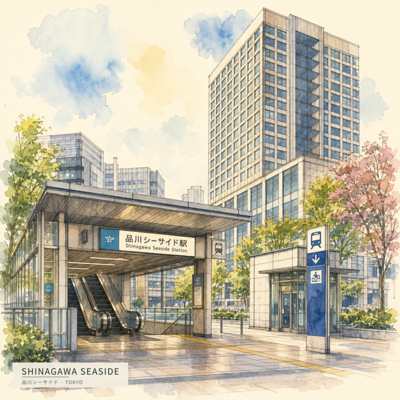 Shinagawa Seaside(品川シーサイド)のアートワーク