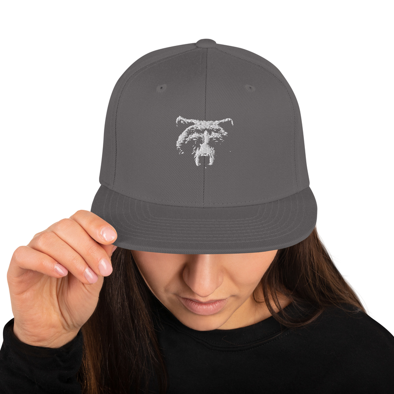 Bear Face Snapback Hat