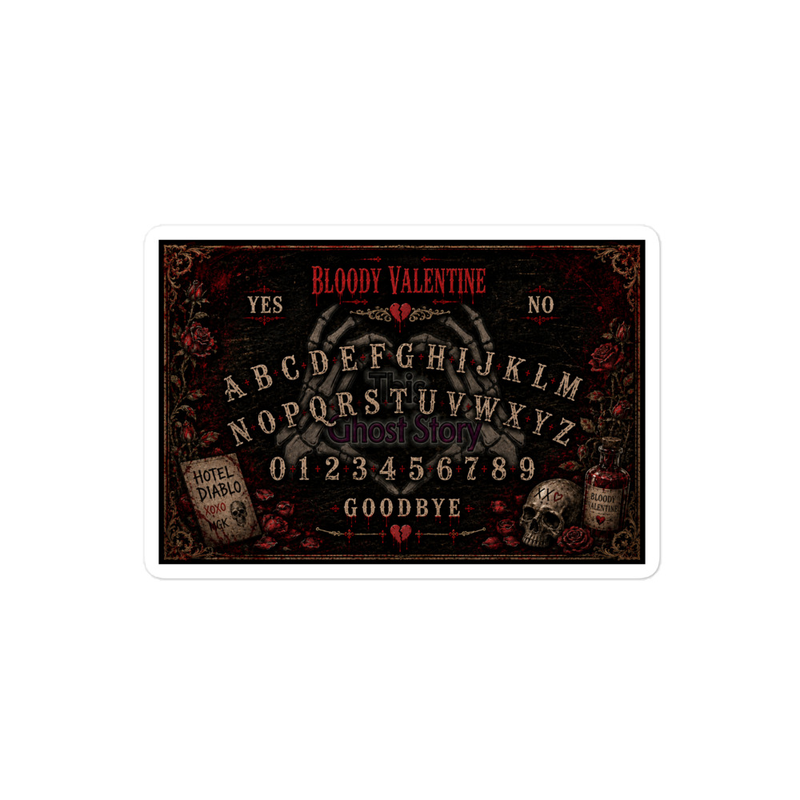 Bloody Valentine | Bubble-free stickers – 4″×4″, White