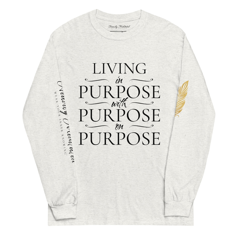 Unisex Soft Long Sleeve - in with on Purpose – S, Ash