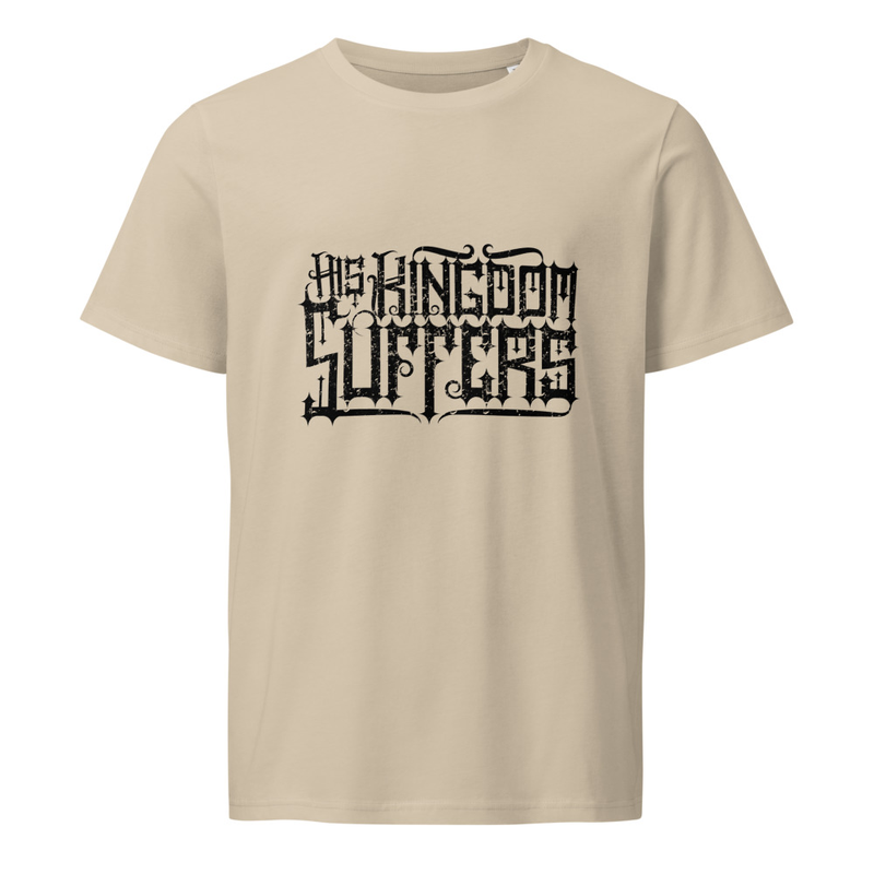 Logo Unisex organic mid-light t-shirt - His Kingdom Suffers