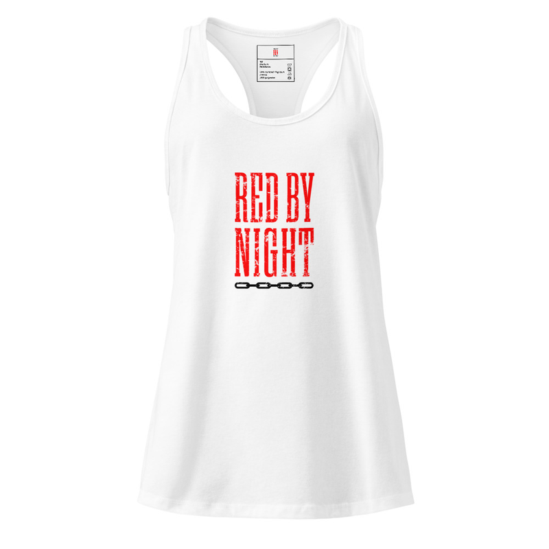 Official Red By Night Women’s fitted racerback tank top