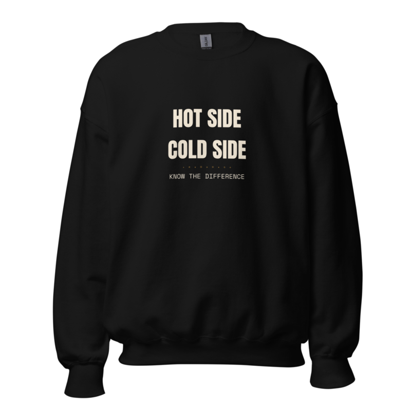 HOT SIDE COLD SIDE Crewneck mockup