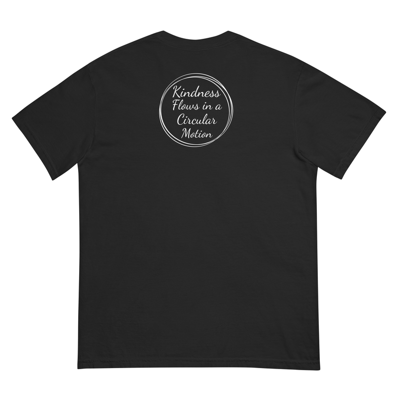 Kindness Flows Back Print Unisex heavyweight tee