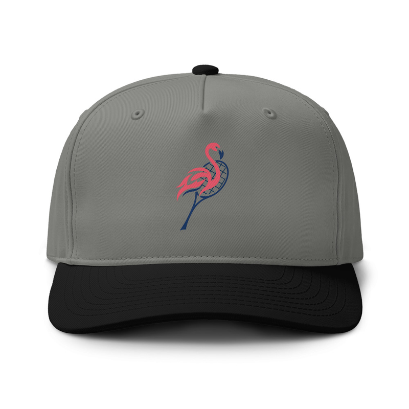 Tennis Flamingo - Class two-tone cap – One size, Shadow / Black