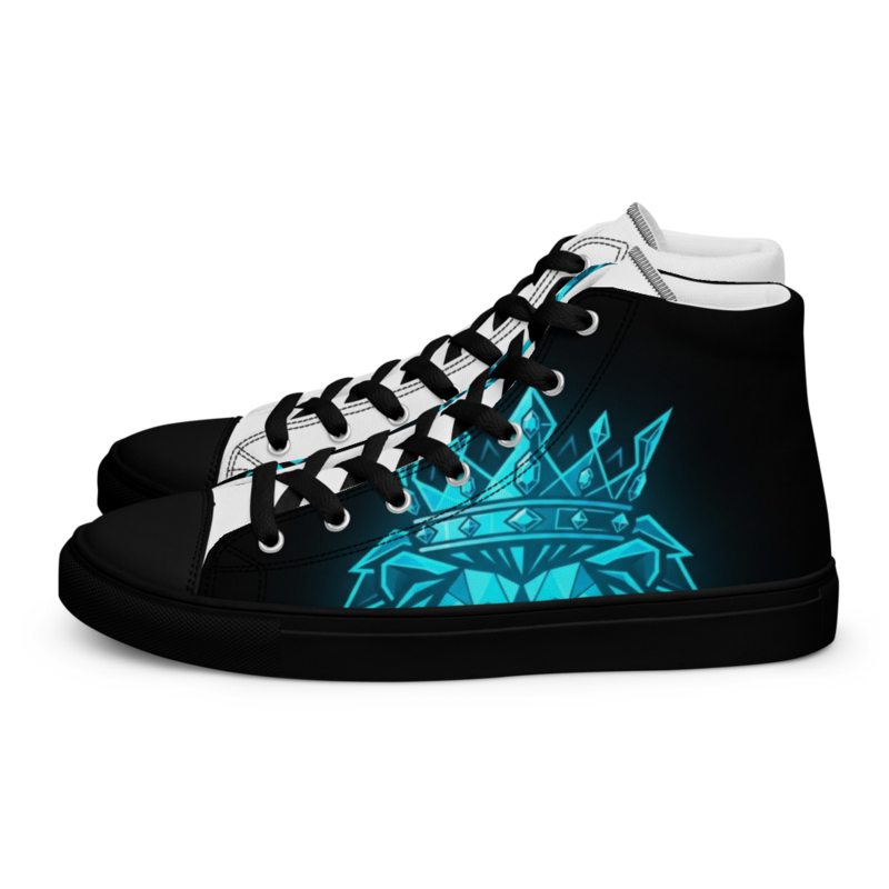 Uncle Benny ® Geometric Geometric Crown Women Crown High Top Canvas Shoes EST 2020