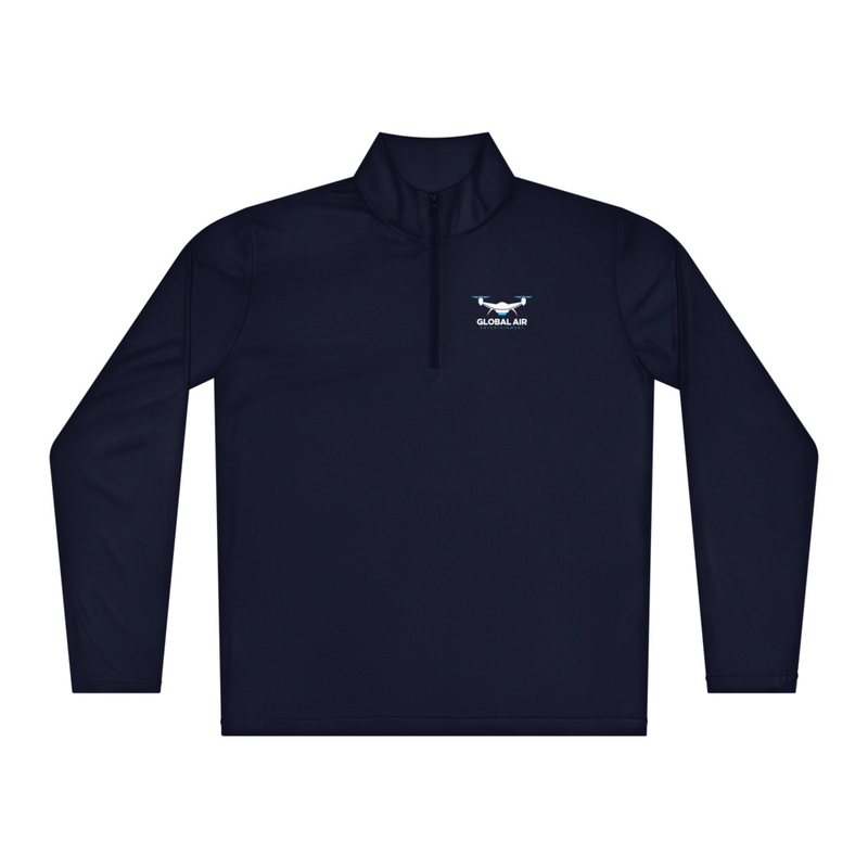 Lightweight quarter-zip pullover – XL, True Navy