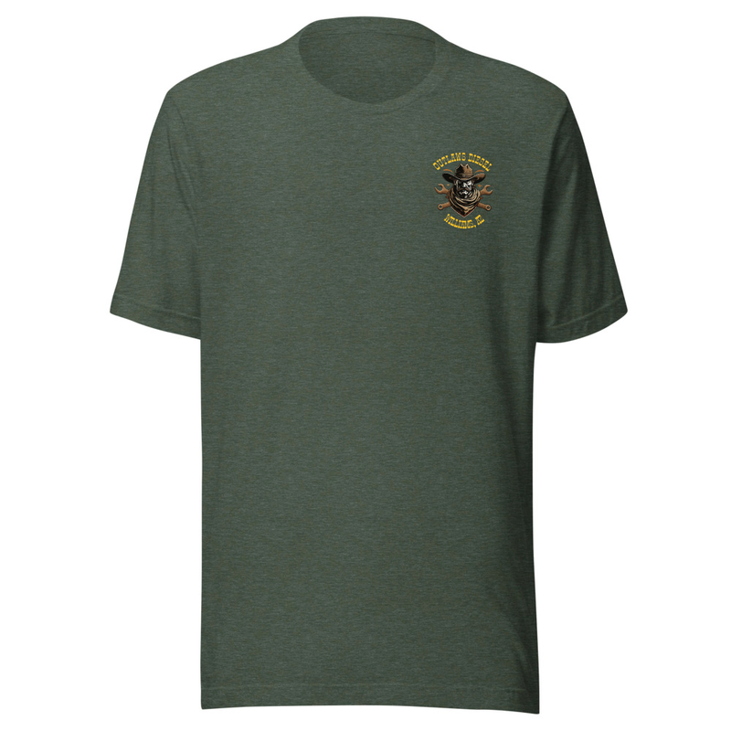 Outlaws Diesel Unisex t-shirt – XL, Heather Forest