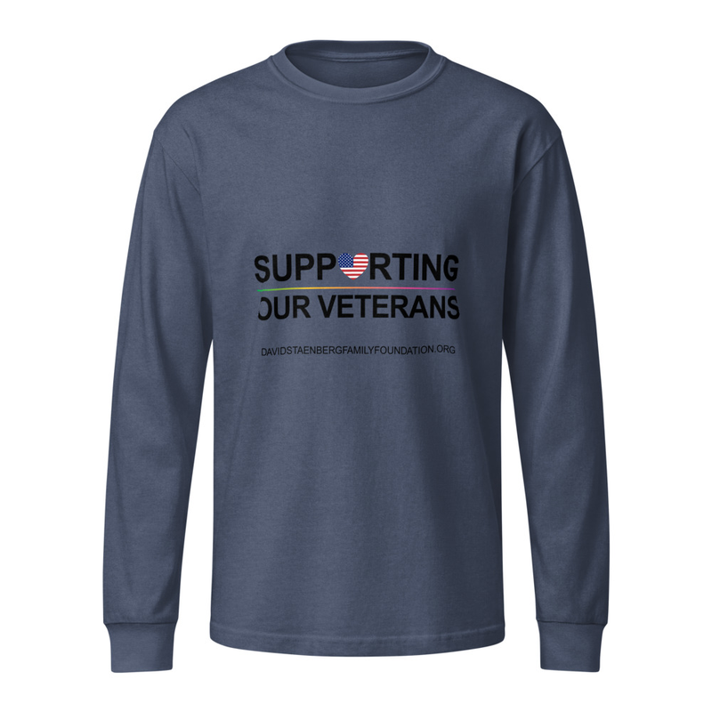 Unisex Garment Dye Heavyweight Long Sleeve Tee | Veteran's Day v1