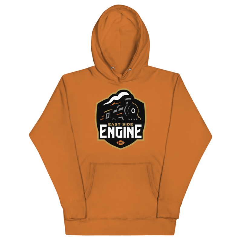 East Side Engine - Orange Logo Hoodie