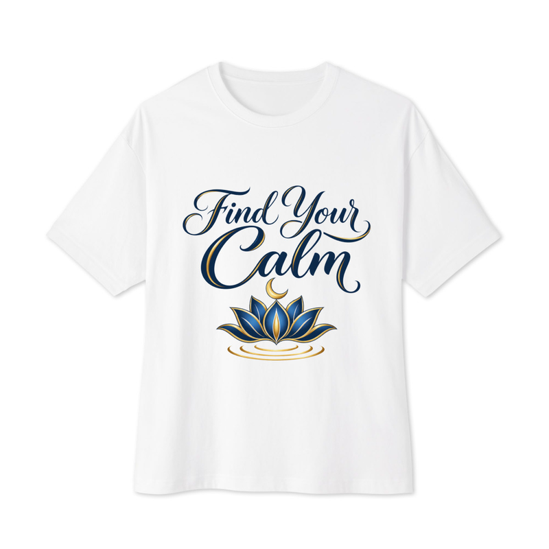 Find Your Calm Unisex oversized boxy tee