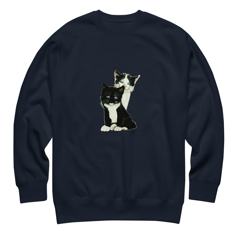No Words Needed - Unisex Premium Sweatshirt – XL, Navy Blazer
