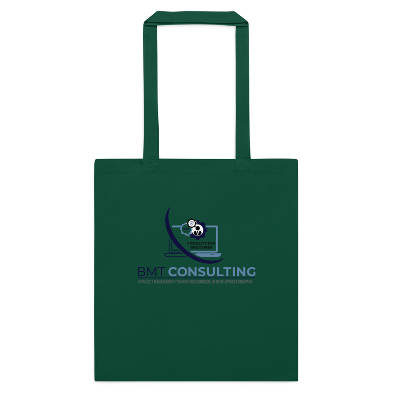 BMT Logo Cotton color tote bag – One size, Bottle Green