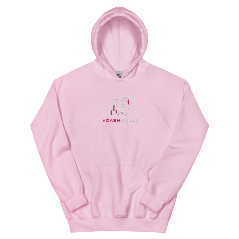 #CashSquad Embroidered Hoodie v.2 – XL, Light Pink