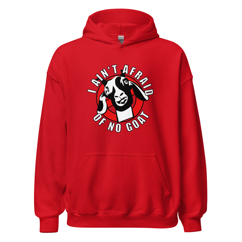 Afraid of No Goat Hoodie — Red