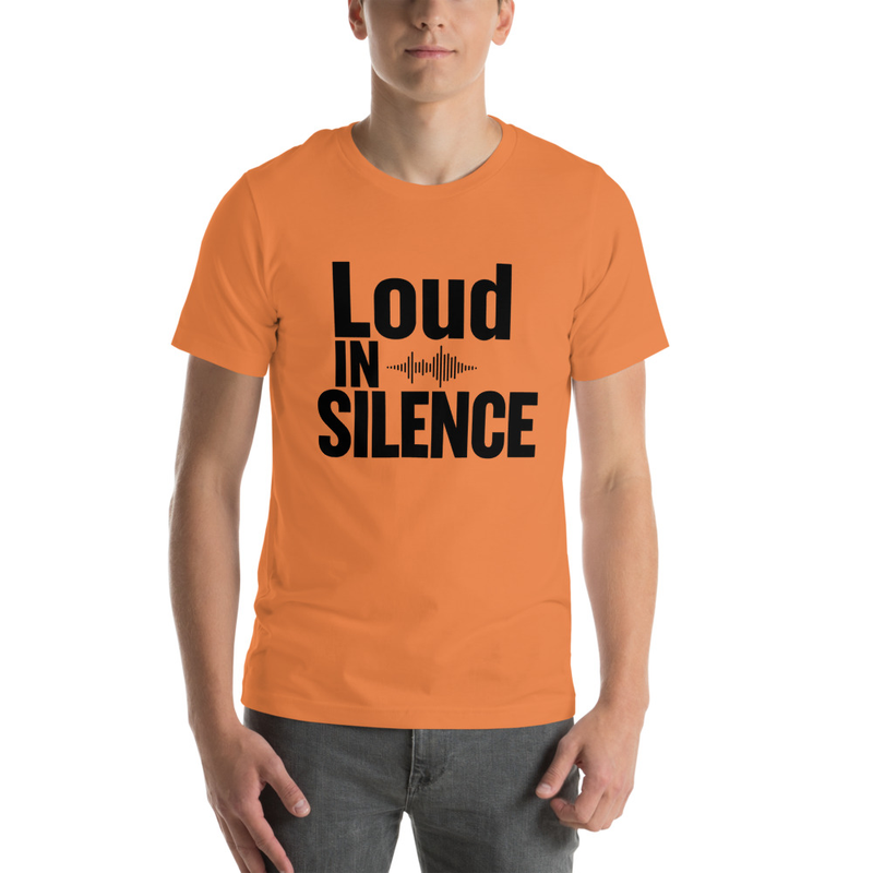 Loud in Silence - Light Tone – S, Burnt Orange