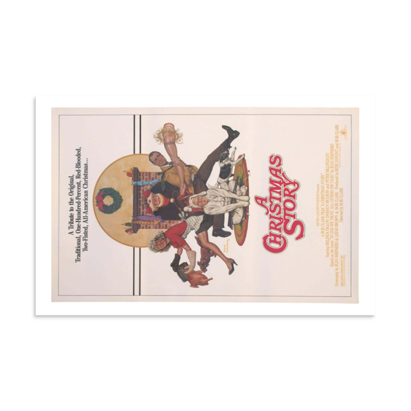A Christmas Story's Original Movie Poster Created By Robert Tannenbaum. Enhanced Matte Paper