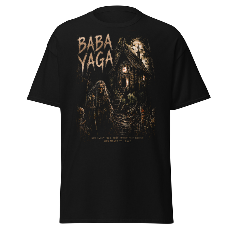 Baba Yaga Shirt | Slavic Folklore Horror Tee | Witch of the Woods T-Shirt |