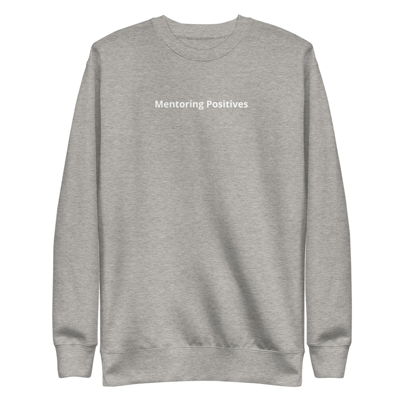 Unisex Positive Affirmations Crew Neck Sweatshirt – S, Carbon Grey