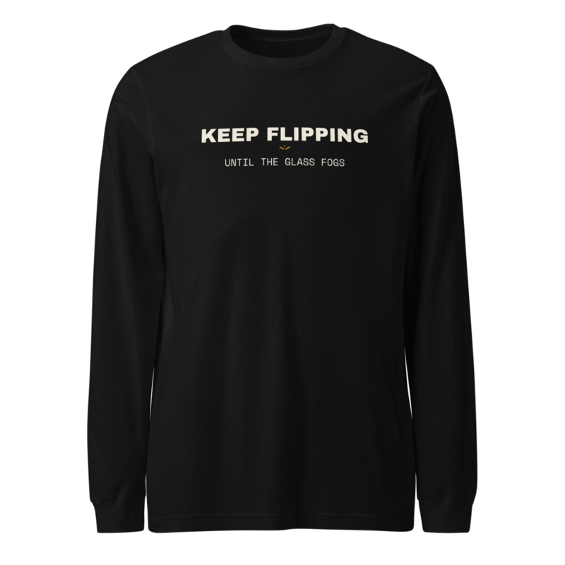 KEEP FLIPPING Long Sleeve — Pinball merch