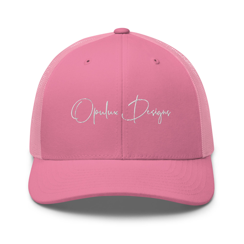 Embroidered Signature Trucker Cap