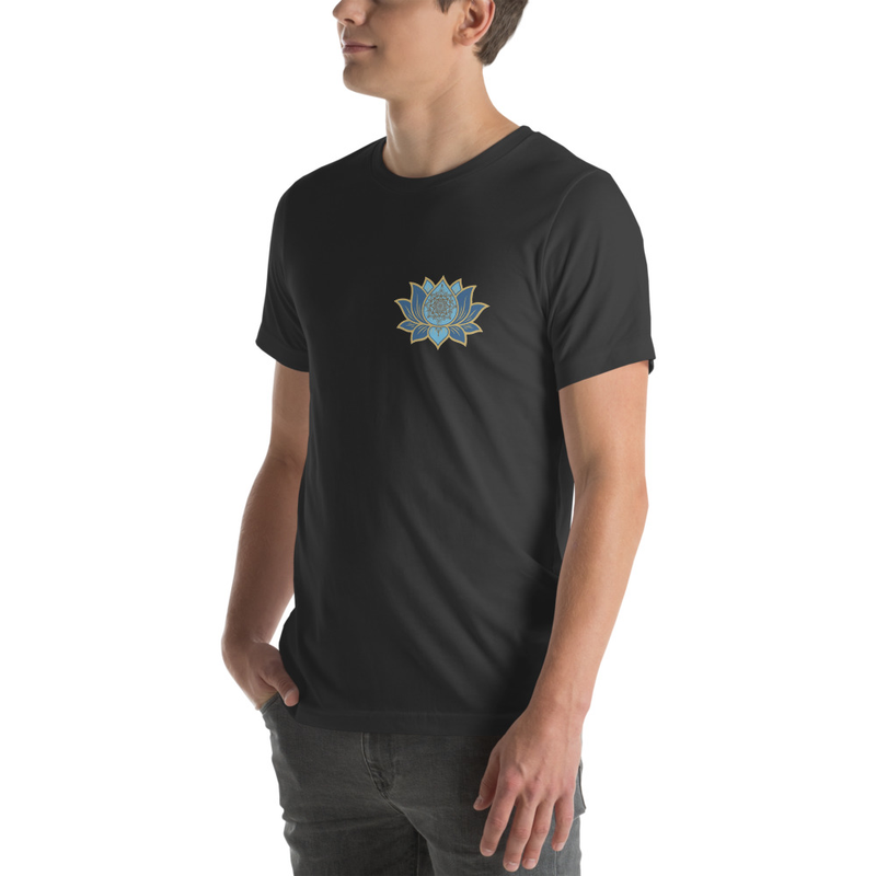 Blue Lotus Tee – XS, Dark Grey