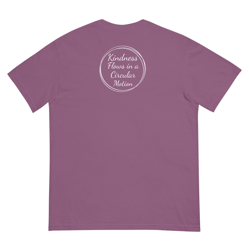 Kindness Flows Back Print Unisex heavyweight tee