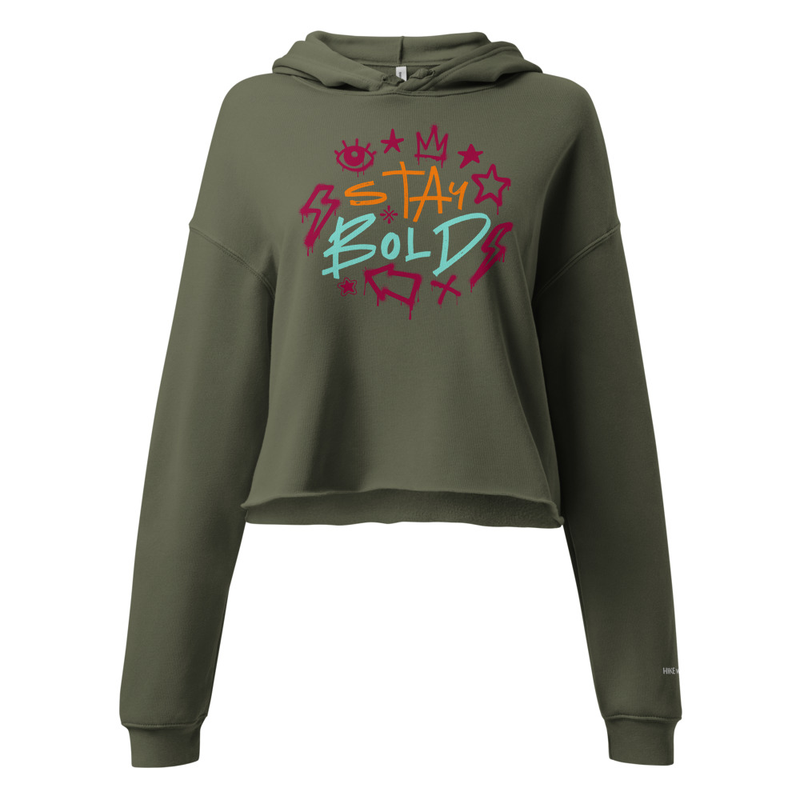 Stay Bold Crop Hoodie