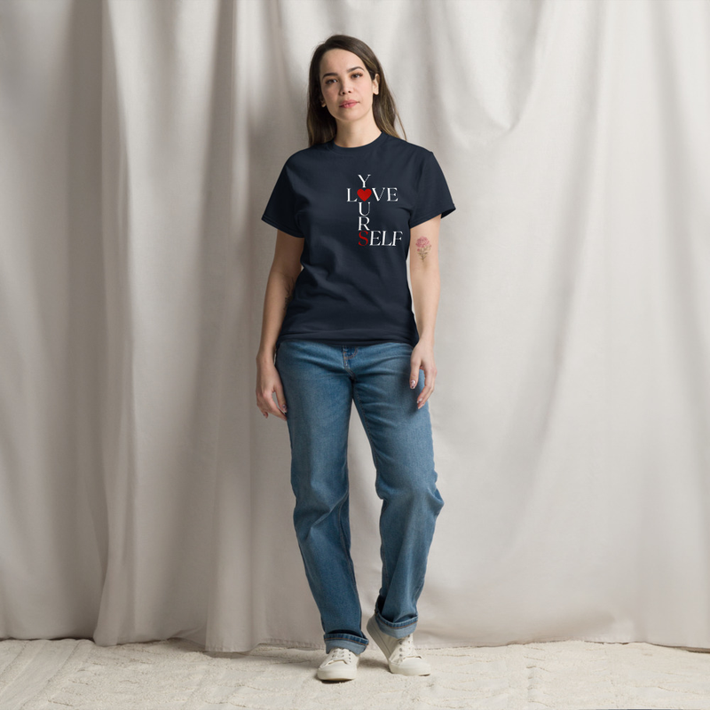 Love Yourself Women's dark classic tee – XL, Navy
