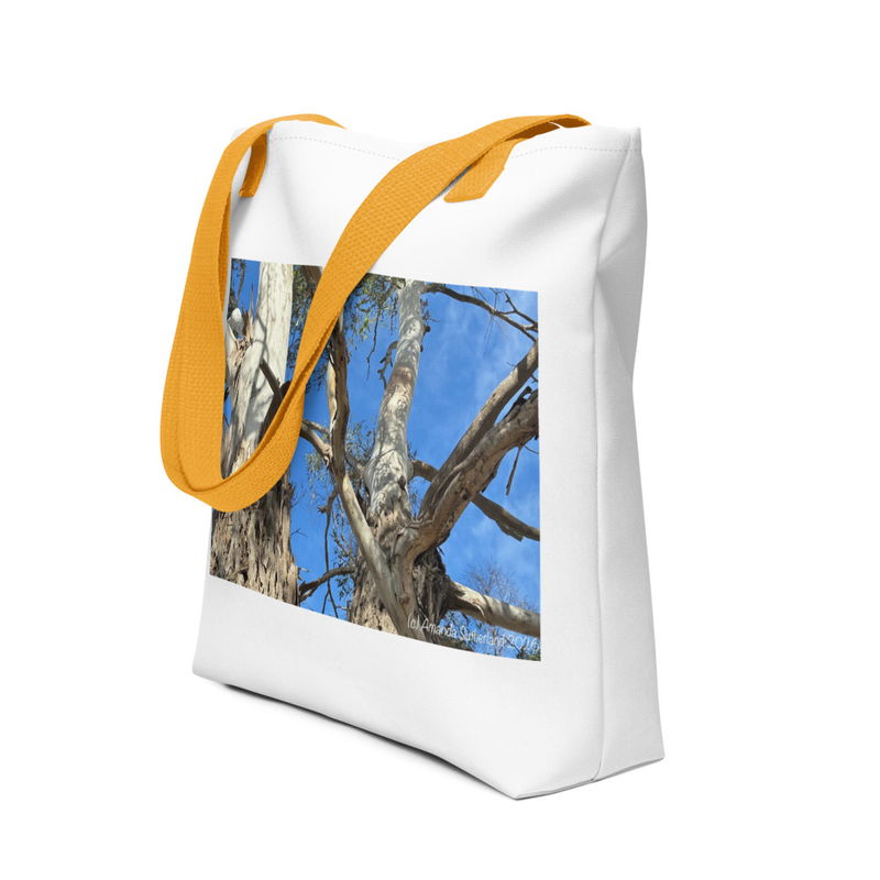 Branching Out Tote Bag – 15″×15″, Yellow