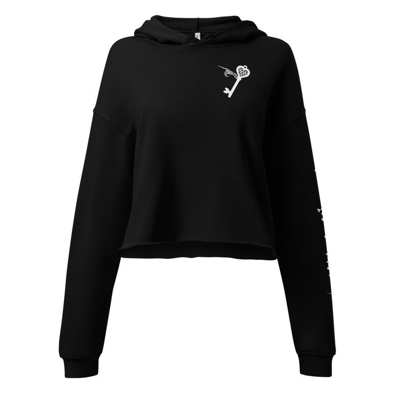 GRAVEKEY Crop Hoodie