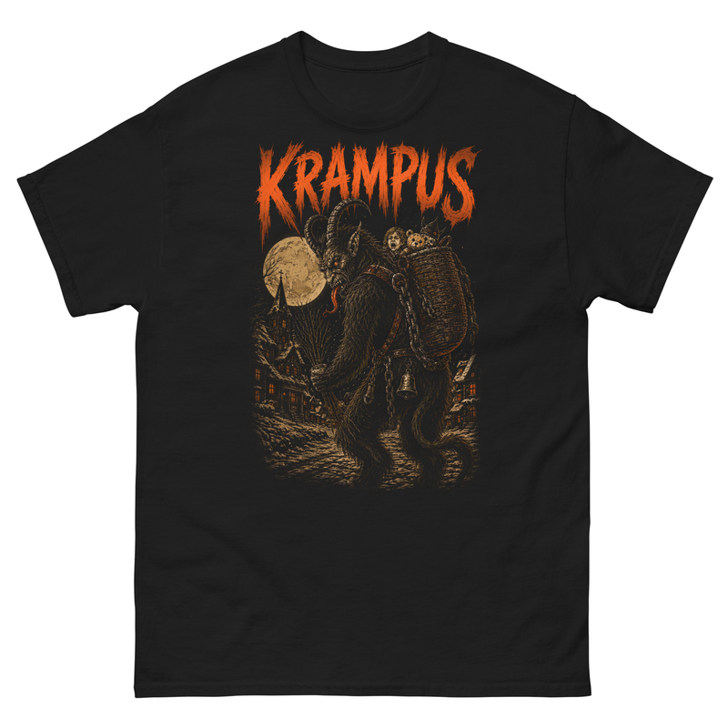 Krampus Vintage Christmas Horror T-Shirt