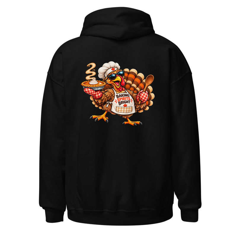 Festive Thanksgiving Baking Turkey Unisex Hoodie