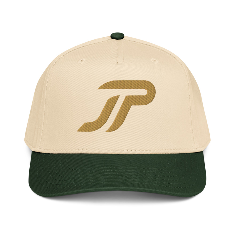 "JP" Signature Cap – One size, Dark Green/Natural