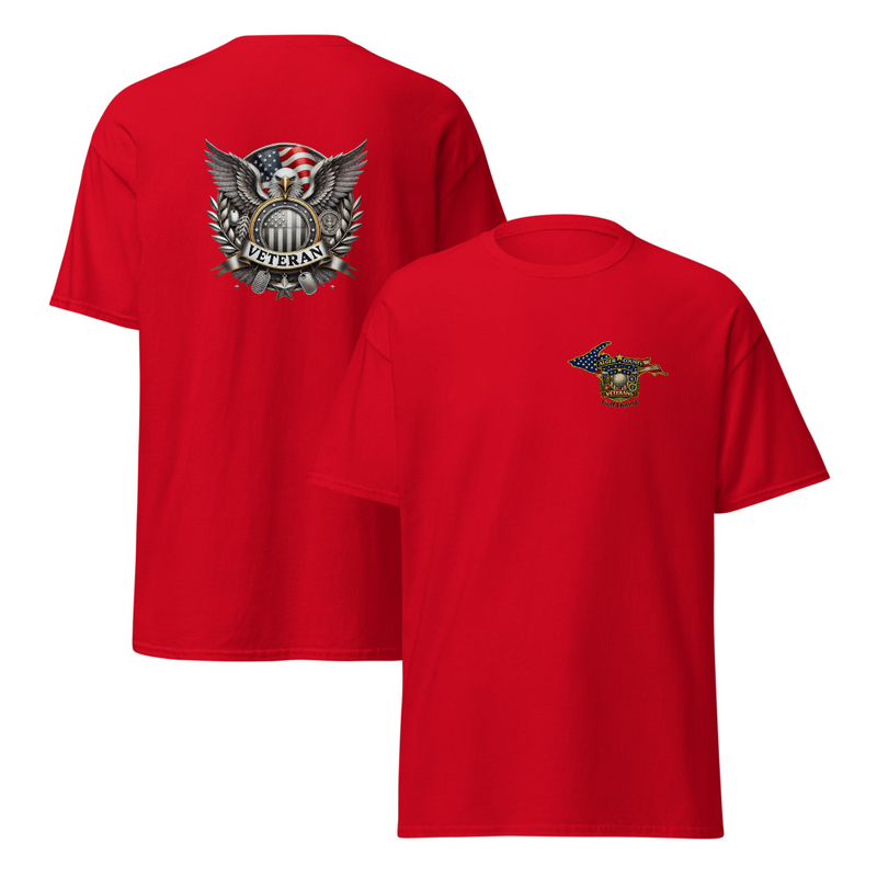 Alger County Veteran Unisex classic tee – S, Red