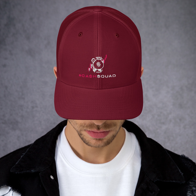 #CashSquad Hat v.2 – One size, Cranberry