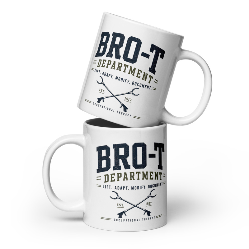 Bro-T Department Male OT Mug | Funny Occupational Therapist 20 oz Coffee Mug