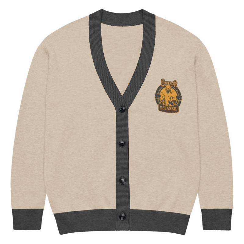 Lion of Judah Knitted cardigan  – L, Custom