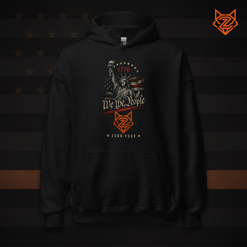 We the People — Lady Liberty | Double-Sided Hoodie — Front