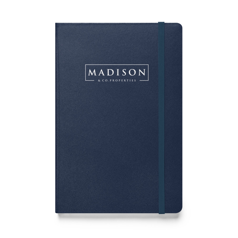 Madison Hardcover Bound Notebook – 5.5″×8.5″, Navy