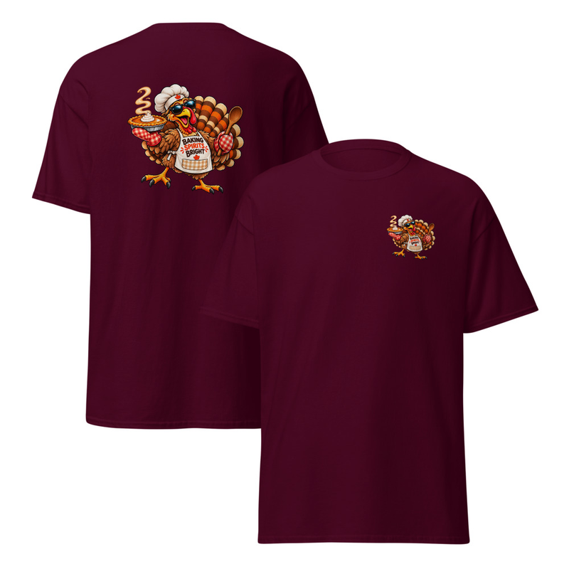 Festive Baking Turkey Unisex classic tee