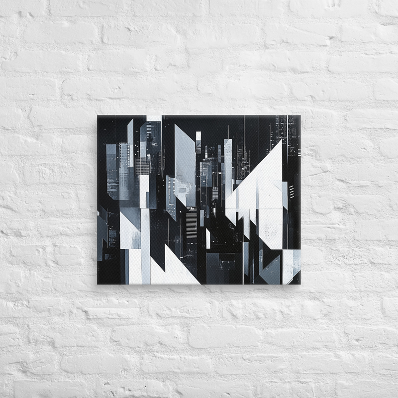 Abstract City Skyline on Canvas | Wall Art Decor