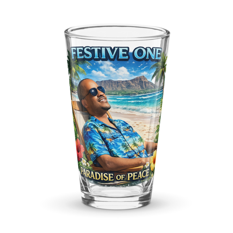 Paradise of Peace Shaker Pint Glass