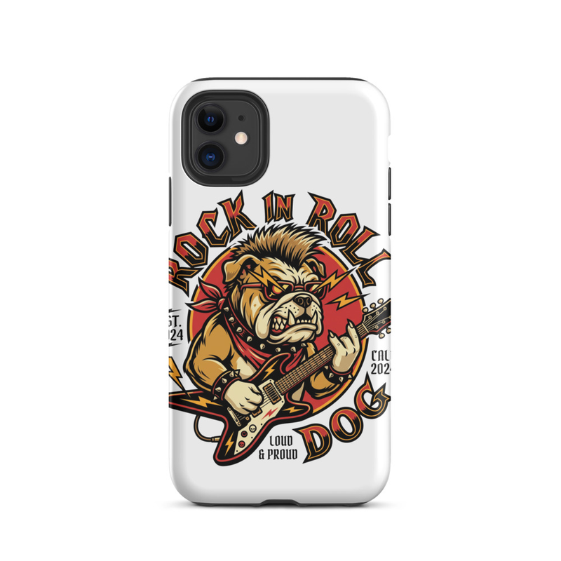 Tough Case for iPhone®: Rock N Roll Dog