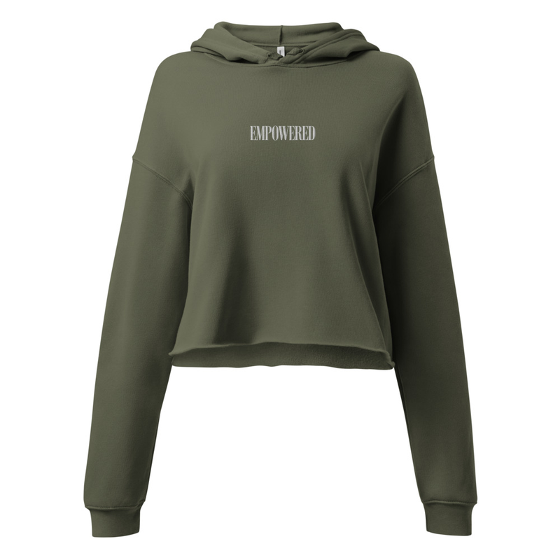 Empowered Collection | Soul Threads Embroidered Cropped Hoodie