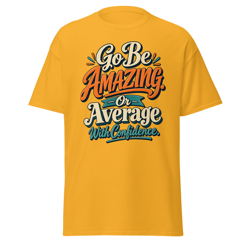 Be Amazing - Unisex classic tee – L, Gold