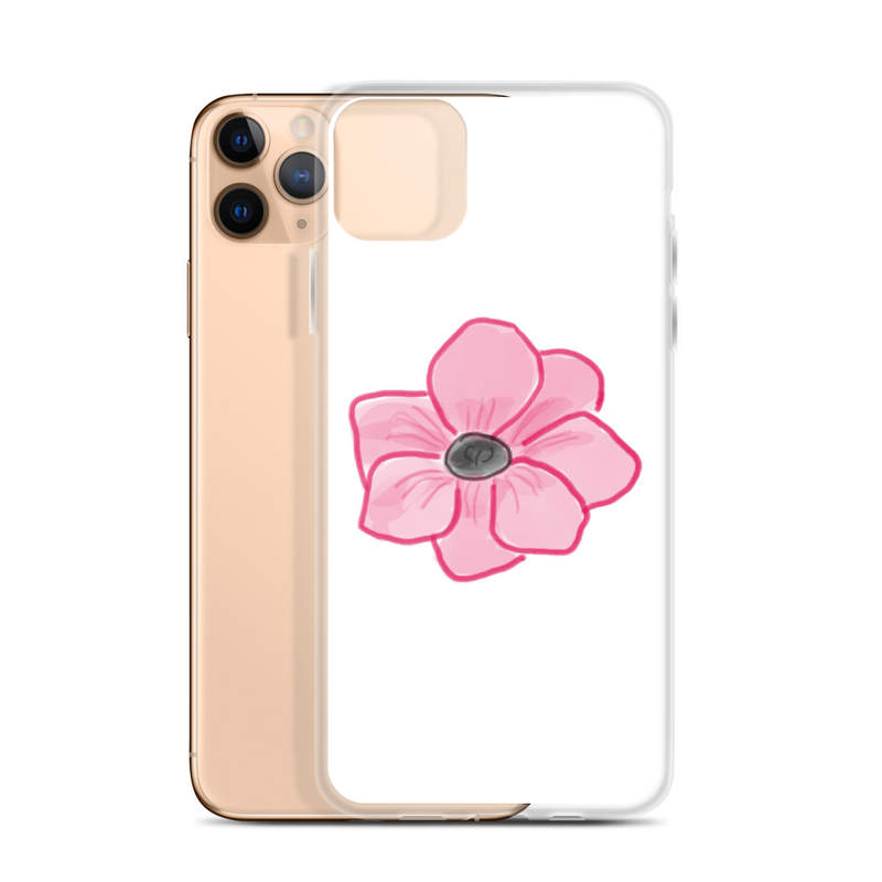 Cheery Pink Flower iPhone Case – Image 3